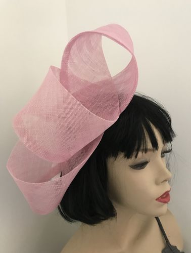 Pastel Pink Twist Fascinator hat